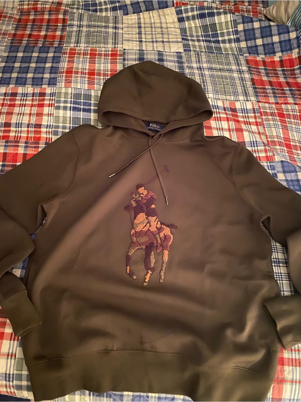 Polo by Ralph Lauren Brown Logo Hoodie - Picture 5 of 6